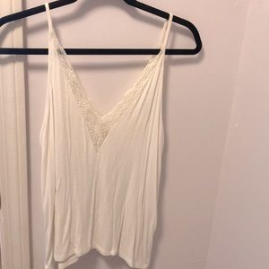 Gorgeous deep v lace top!